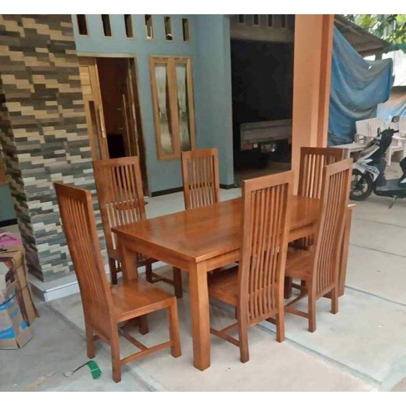 Furniture model kursi makan minimalis 6 kursi / Kursi makan minimalis 6 kursi model informa / Kursi 