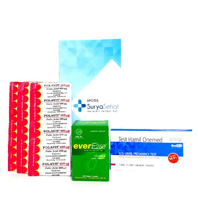 Paket Promil A 30 hari Best Seller! Program Hamil 30 1 bulan Folavit Ever E Tes Pack