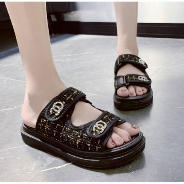 NF0221 - Sandal Fashion Wanita Import - BIASA PAKE 37 PILIH 38