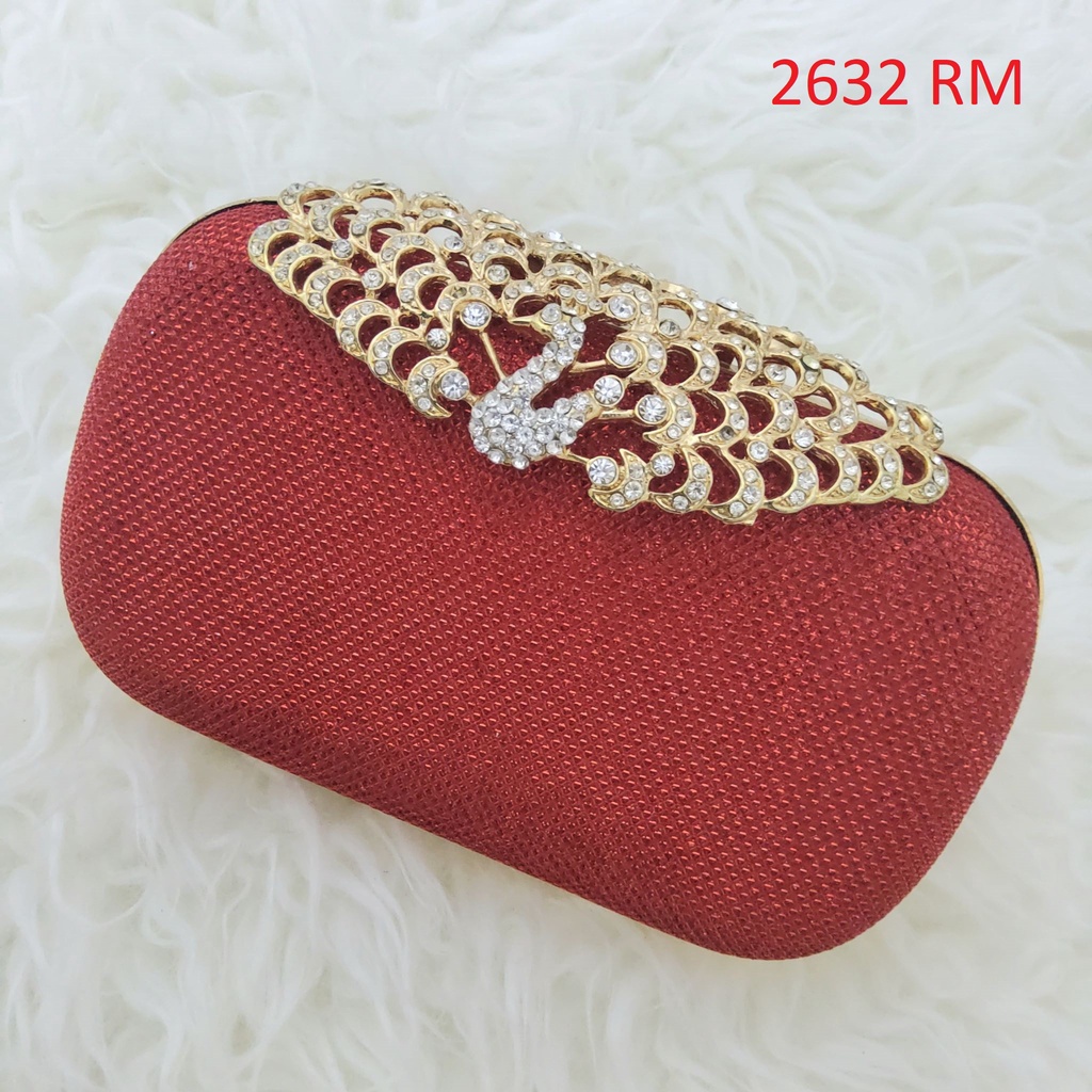 Clutch Pesta Farnell Cantik 2598 /2600/2632 Tas Kondangan Mewah Permata