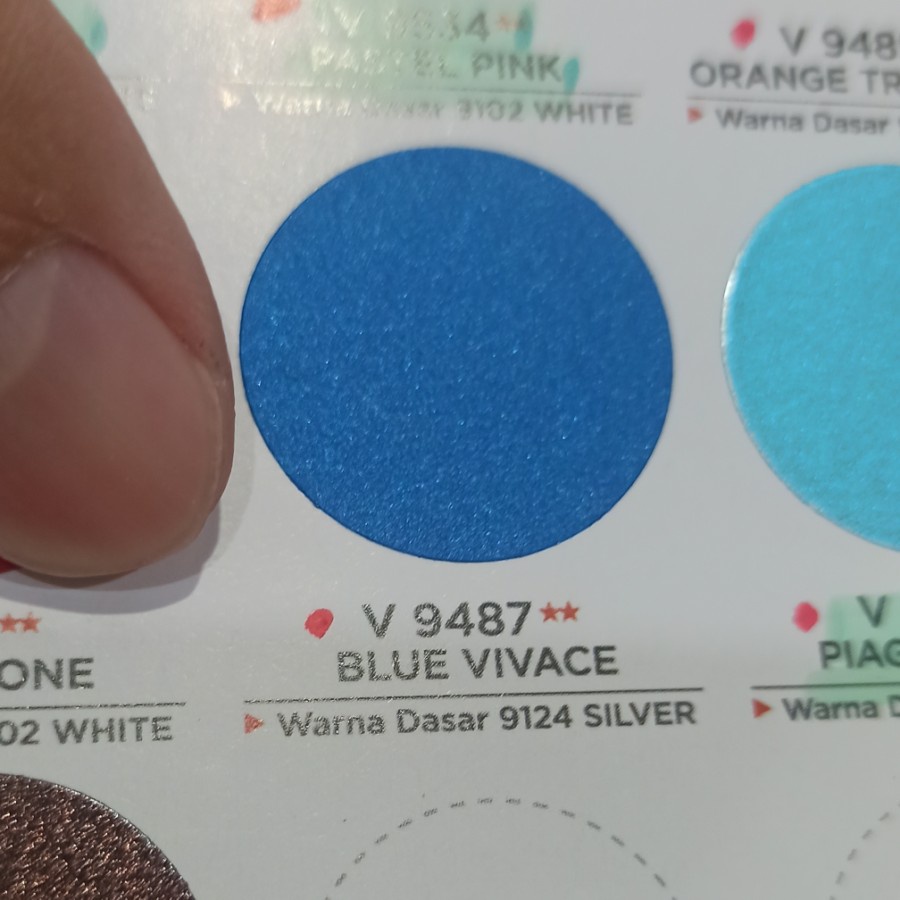 DITON PREMIUM ** V 9487 BLUE VIVACE VESPA Biru Cat Semprot Pylox