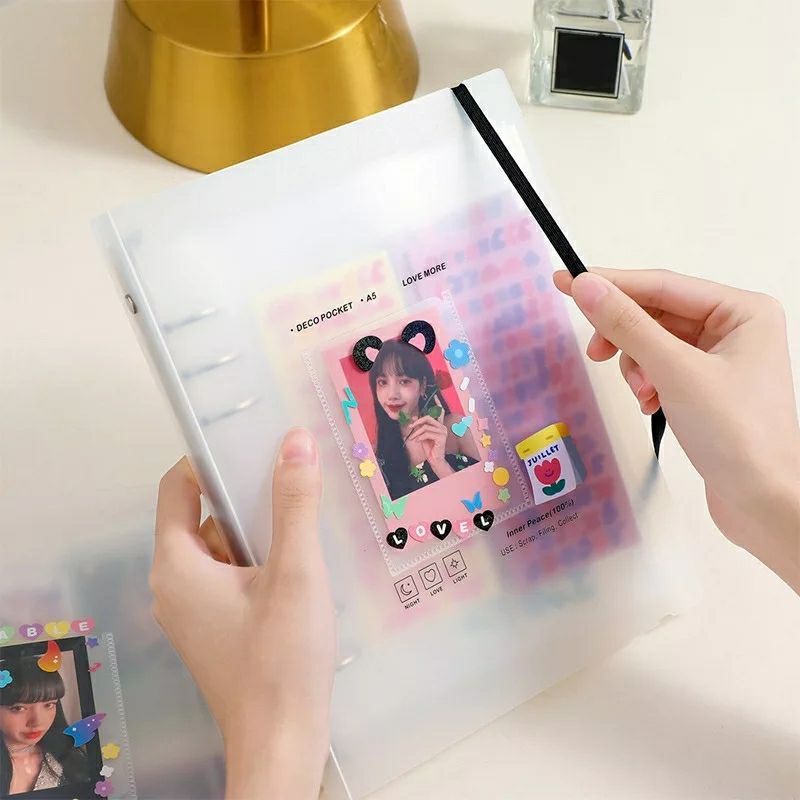 

FEBY Hardcover Binder Doff A5 6 Ring Kpop Photocard Album / Collect book Hardcase