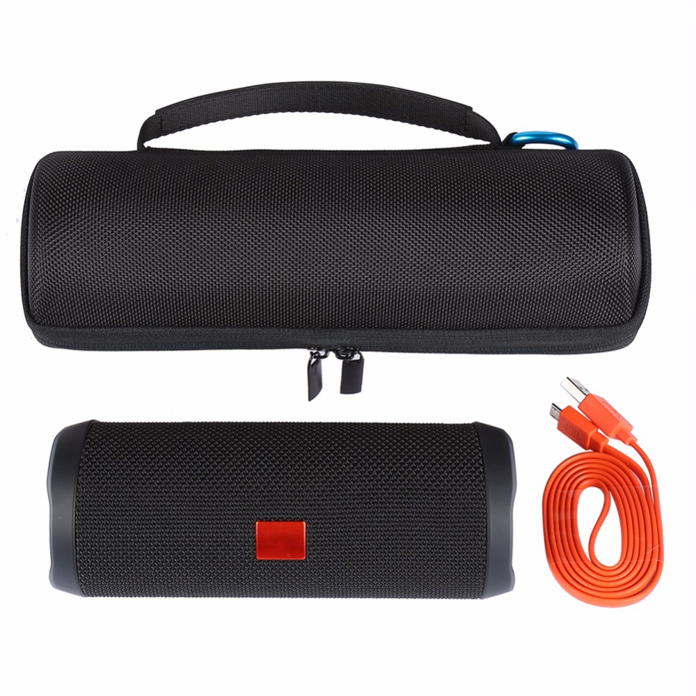 Speaker Travel EVA Hard Case for Speaker Outdoor JBL Flip 4 - Black