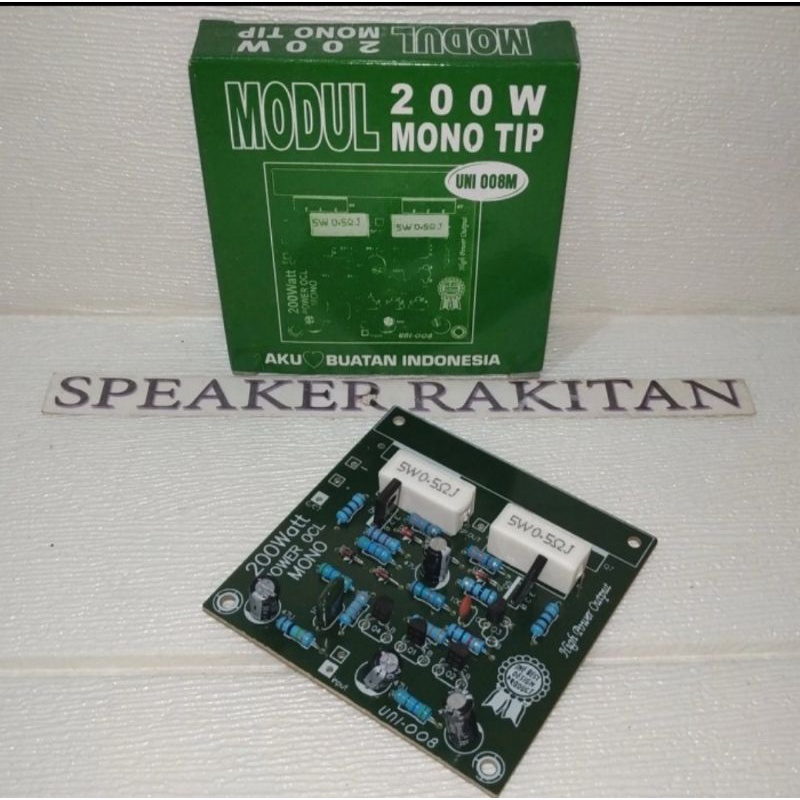 Kit Driver Power Amplifier Mono 200Watt TIP UNI 008M