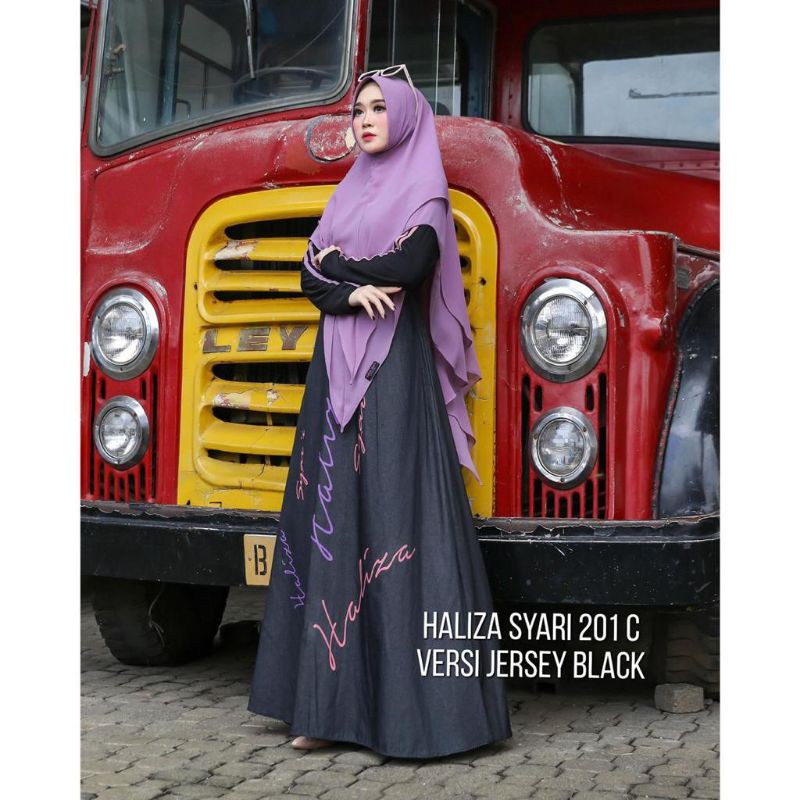 Haliza Syari 201 C Jersey Hitam