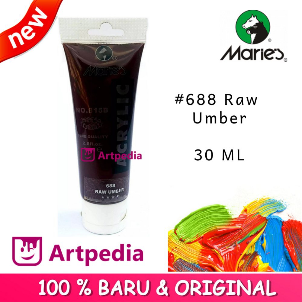 

Dijual Maries - Raw Umber - Maries Acrylic Paint 30ML - Cat Akrilik Maries 30ML Terlaris