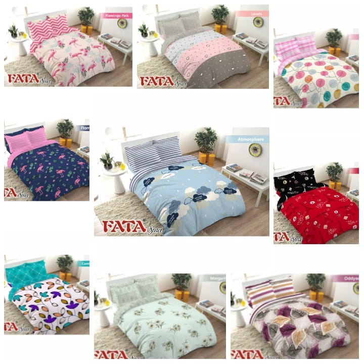 BNB Sprei FATA Single King Motif Animal Buah 120 100 Seprei Hewan Bunga Lucu Murah 120x200 100x200