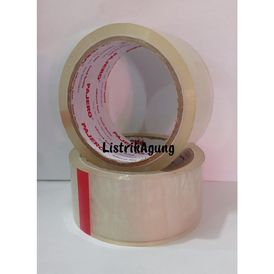 Isolasi Lakban Bening Pajero 100y 50y 48mm Plakban Clear 2 Inch OPP Tape