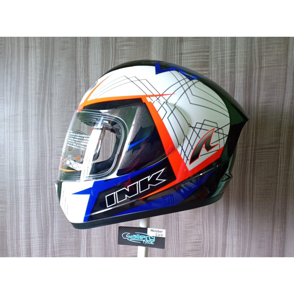 INK CL MAX #3 Royal Blue Red Fluo / Helm full Face / INK full Face / INK CL MAX seri 3 royal blue