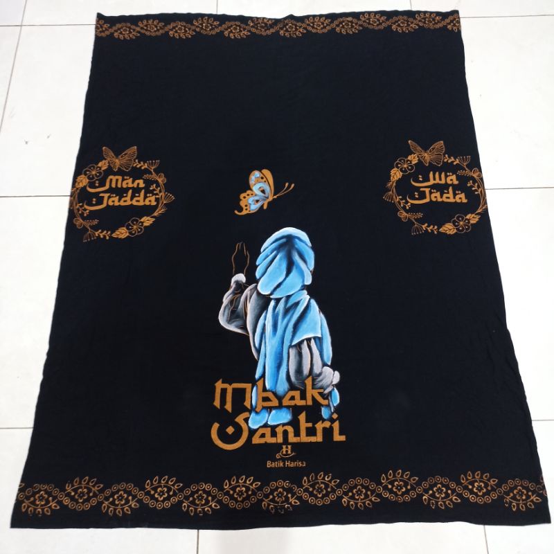 SARUNG CEWEK LUKIS MBAK SANTRI UKURAN BESAR bahan rayon halus dan adem