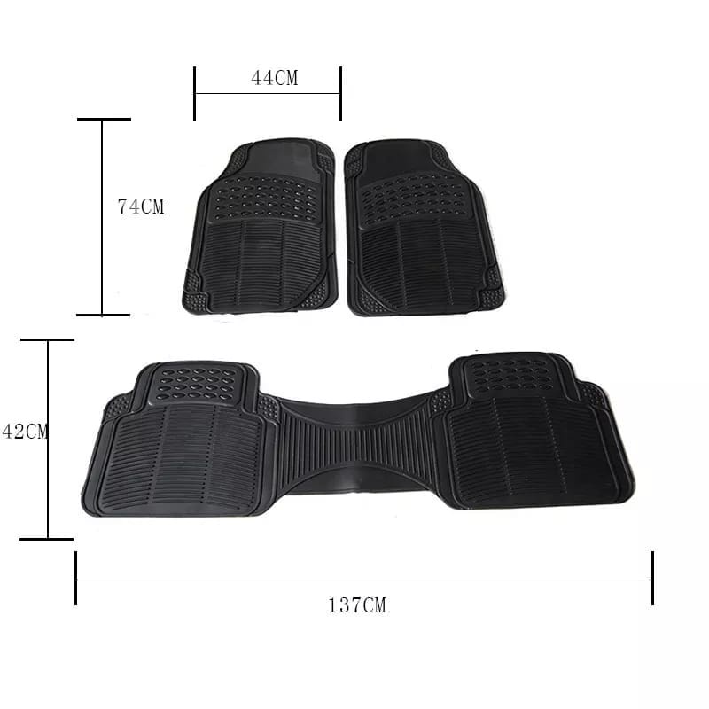 karpet mobil / karpet karet mobil 2 baris Continental 3 Pcs 2 Baris / karpet karet universal mobil / karpet mobil murah