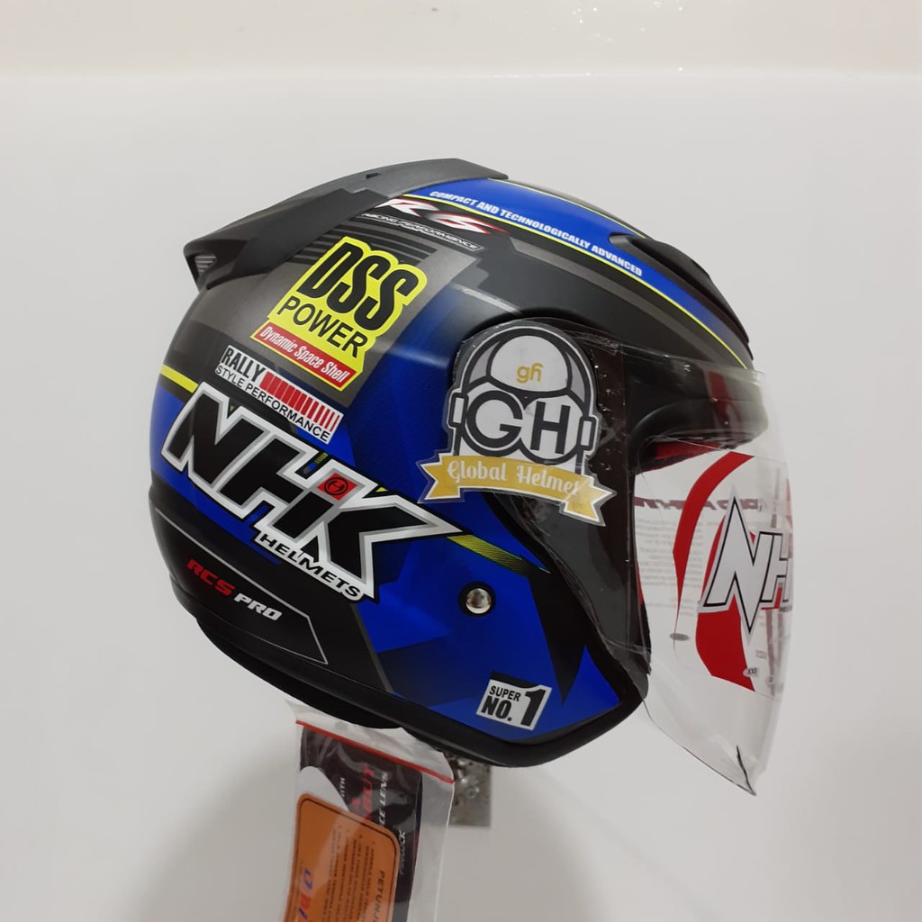 HELM NHK R6 MOTIF RALLY#2 BLACK BLUE DOFF