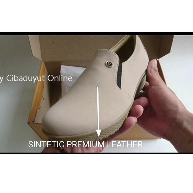 [PRODUK CNHRS] 2.2 FASHION SALE Sepatu Casual Wanita Slip On Garansi Harga Terbaik AQILA CREAM ORIGI