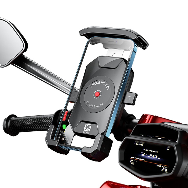 VIVI   Universal Premium Phone Holder for Motorcycles-bicycle Handlebars 360° Rotation