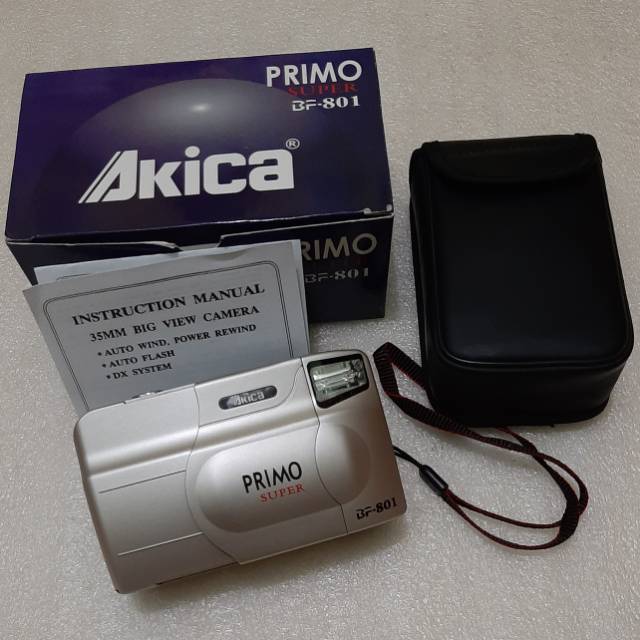 Kamera Analog Akica Primo BF-801 Self Timer Date NOS