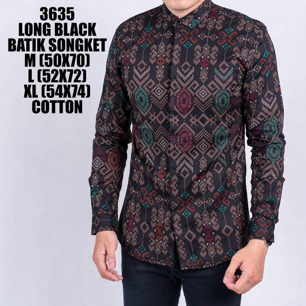 NEW ARRIVAL DISTRO BATIK PRIA BORDIR SOGAN HRB026 BATIKAF NOTOARTO BATIK IPNU-IPNU HEM PRIA bel-Black 3635
