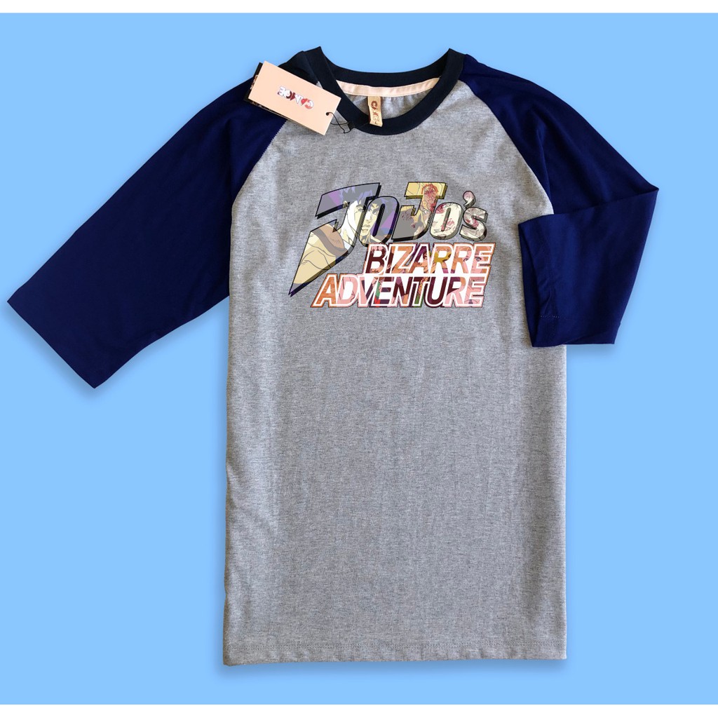 Kaos Raglan Anime Jojo Bizarre Adventure Logo