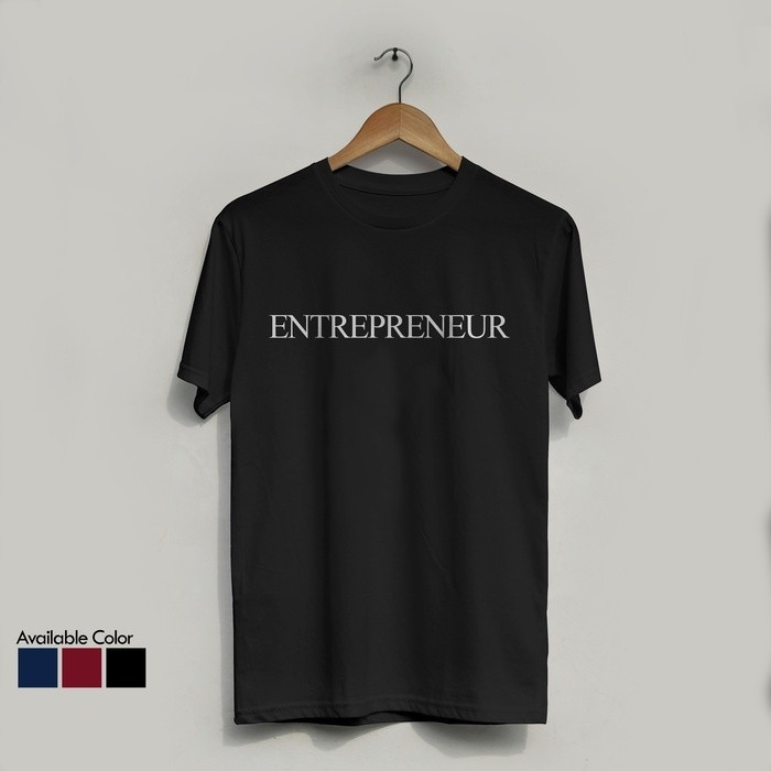 Kaos Baju Combed Distro ENTREPRENEUR pengusaha polos custom indonesia