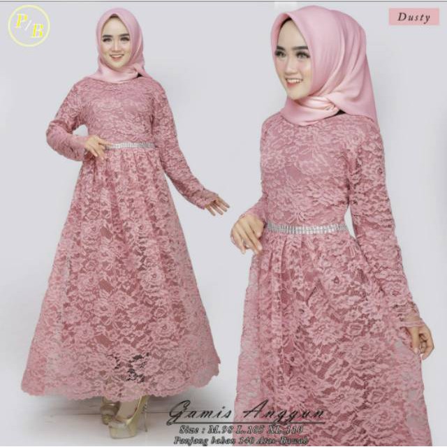 Realpic Maxi Brukat Anggun Original Butik