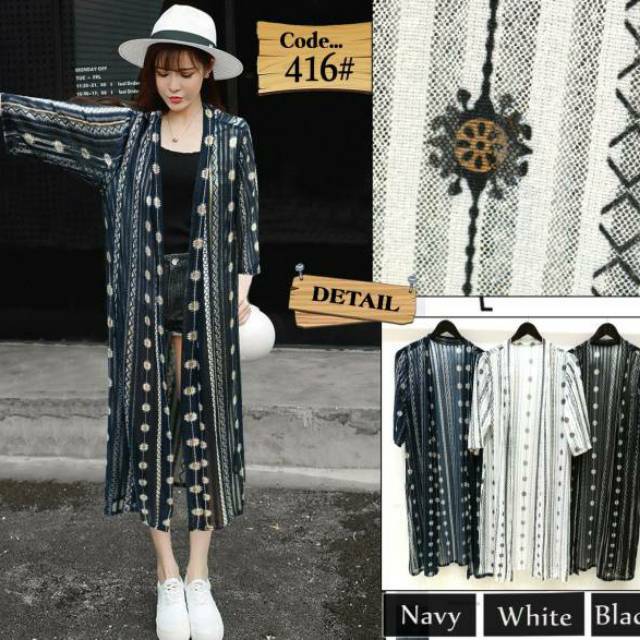 READY OUTER BOHEMIAN //  CARDIGAN  LACE IMPORT BKK // LONG CARDIGAN IMPORT RAY857