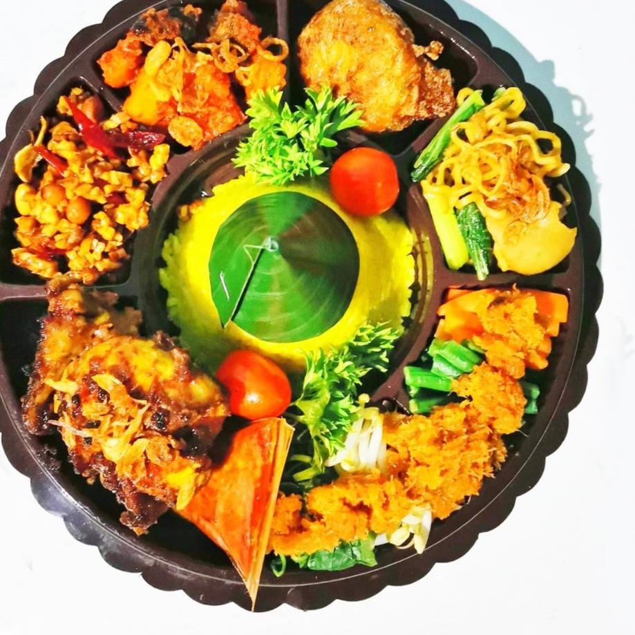 

NEW ARRIVAL !!! 2.2 Nasi Tumpeng mini sekat siap saji Porsi Bervariasi [KODE 756]