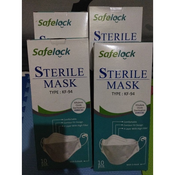 MASKER KF94 STERILE MASK (4PLY)  SAFELOCK / SAFEON