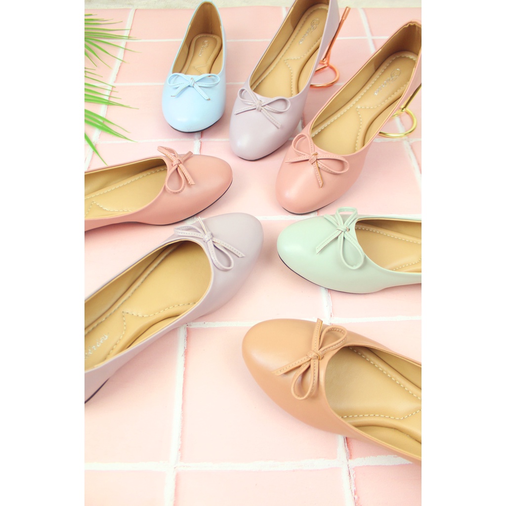 [7.7 Boombastis Sale⚡] - SEPATU WANITA FAIRIES BELLE FS009 BALLERINA FLAT SHOES PREMIUM