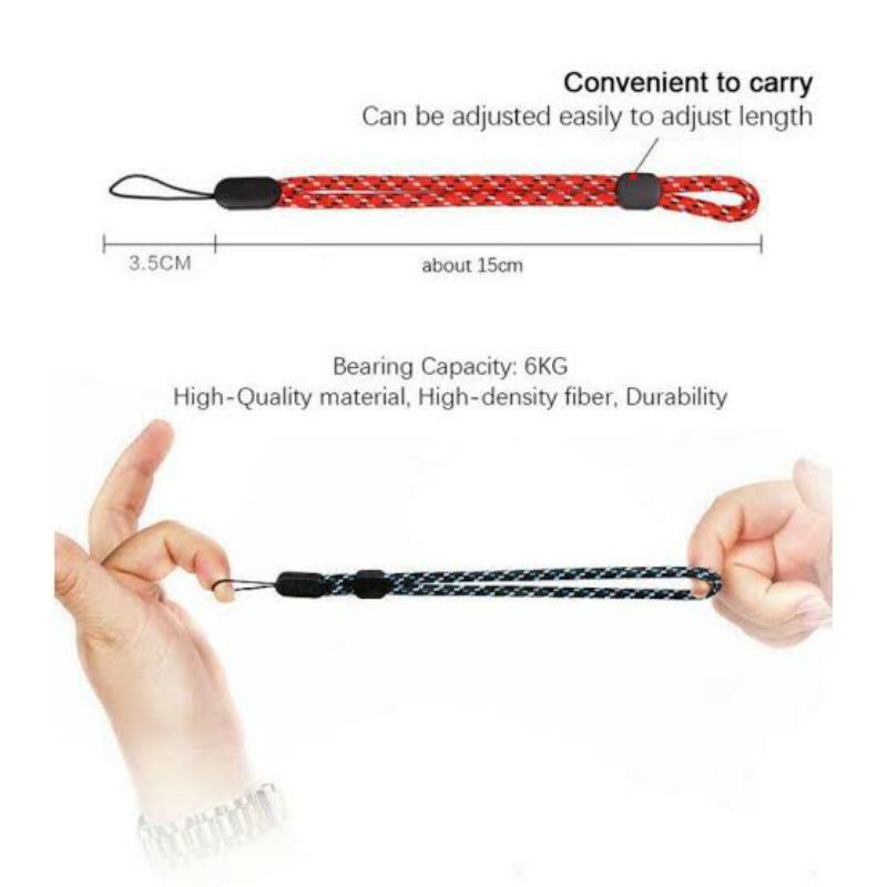 TALI GANTUNGAN HP PREMIUM pendek simple &amp; mewah lanyard phone strap serbaguna adjustable