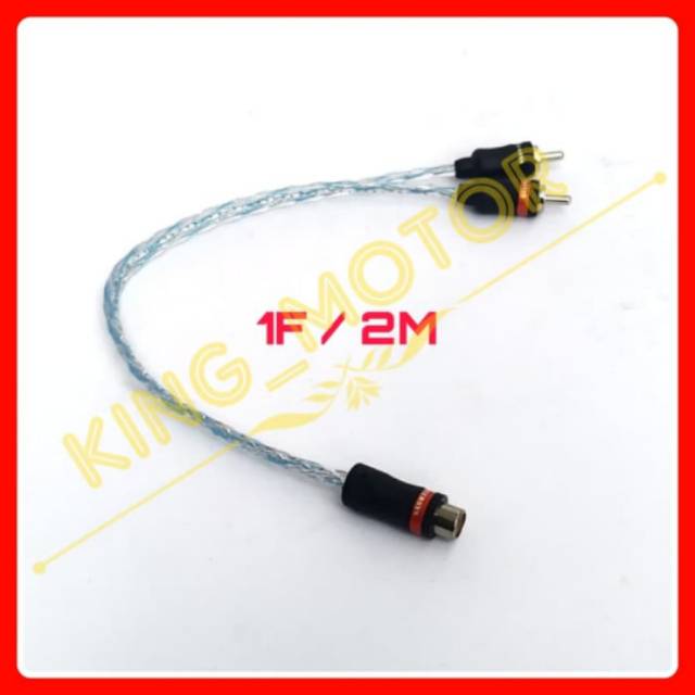 Kabel RCA Cabang 2 In 1 (1F/2M dan 1M/2F) by Intersys