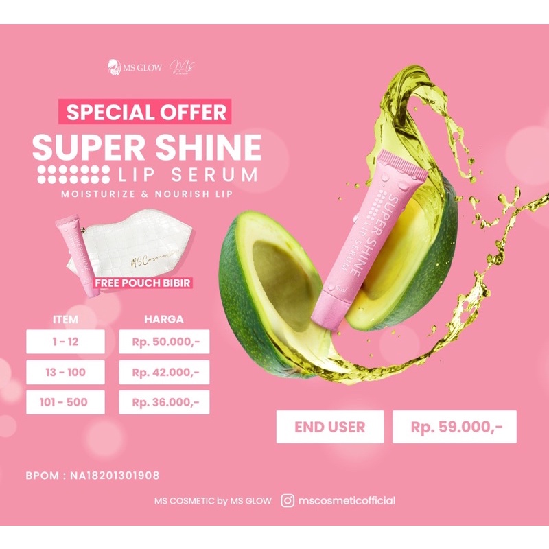 LIP SERUM MS GLOW / SUPER SHINE LIP SERUM exp 2025