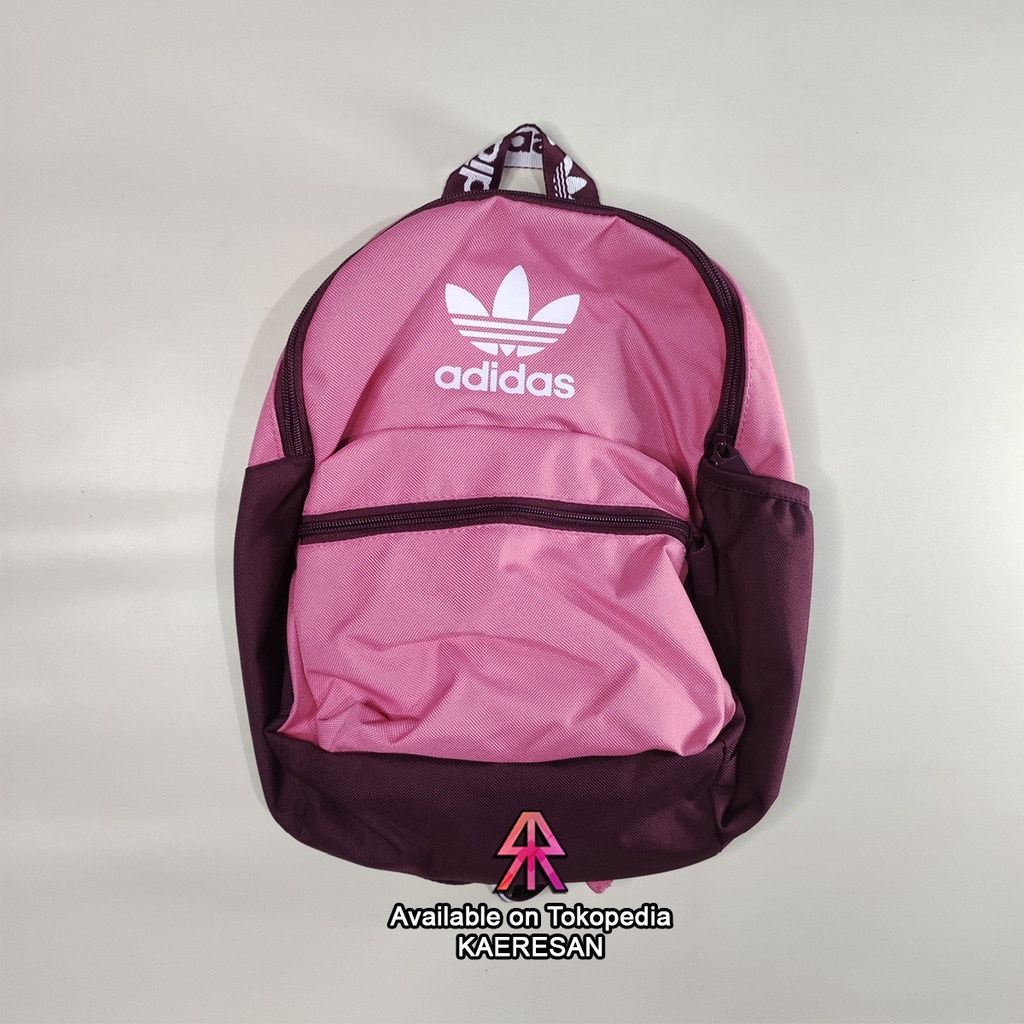 Tas Backpack Adidas Small Adicolor Pink Original