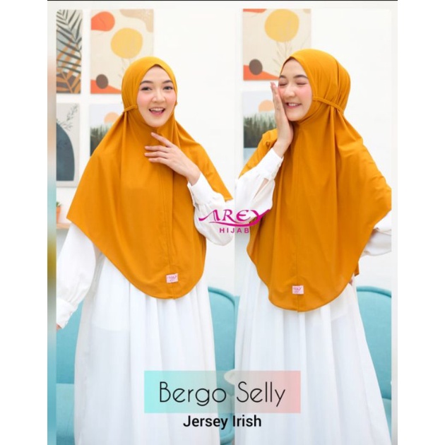 HIJAB BERGO SELLY ORIGINAL AREY | JILBAB JUMBO INSTAN SYAR'I ~ 065
