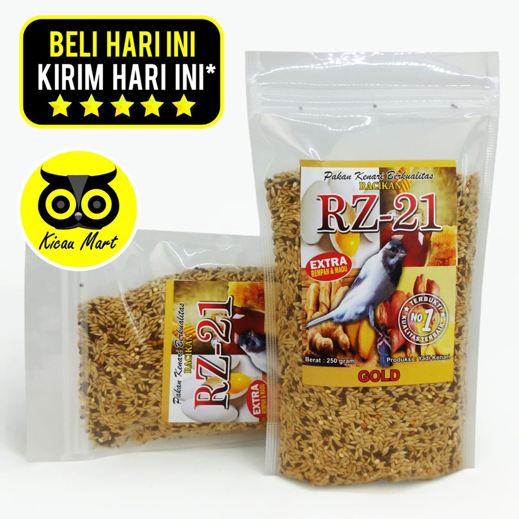 PAKAN RACIKAN RZ 21 GOLD CANARY SEED CAMPUR MAKANAN BURUNG KENARI LOMBA PAKAN KENARI HARIAN  PENGGACOR LOMBA CANARY MAKANAN BURUNG KENARI LOMBA TERNAK