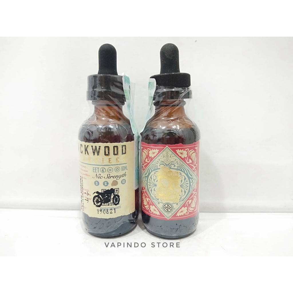 NIC 9MG BLACKWOOD MASTERPIECE 60ML STRAWBERRY VANILLA TOBACCO BY RCKS