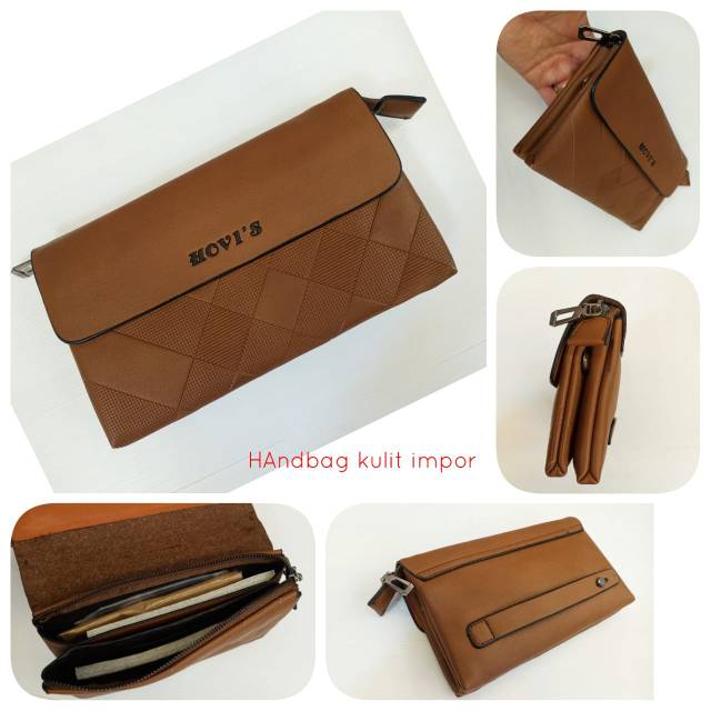 Handbag import HOVIS cowok cewek terbaru Tali slempang