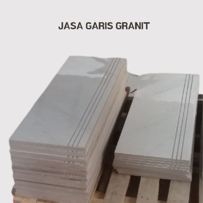 TERLARIS JASA GARIS GRANIT / STEPTILE 60 X 60