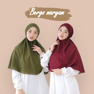  Bergo  maryam  diamond hijab crepe jilbab  tali non pet 