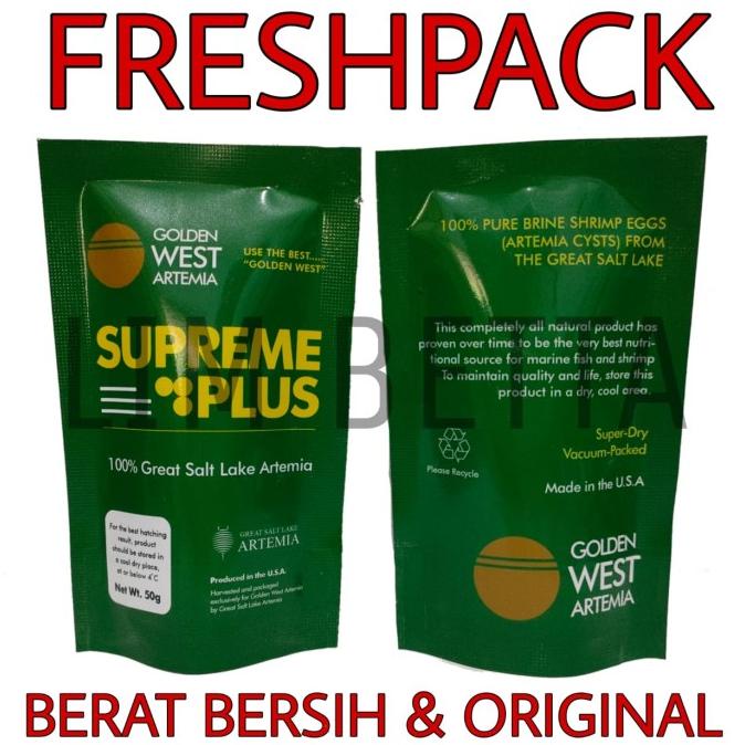( FRESHPACK ) ARTEMIA SUPREME 50 GRAM / ARTEMIA SUPREME PLUS