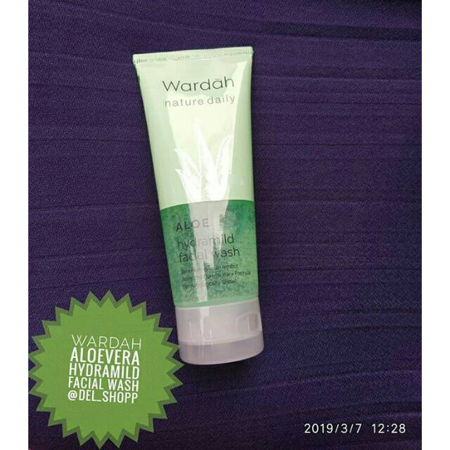WARDAH HYDRATING ALOE VERA GEL (HYDRAMILD FACIAL WASH GEL) 60ML original