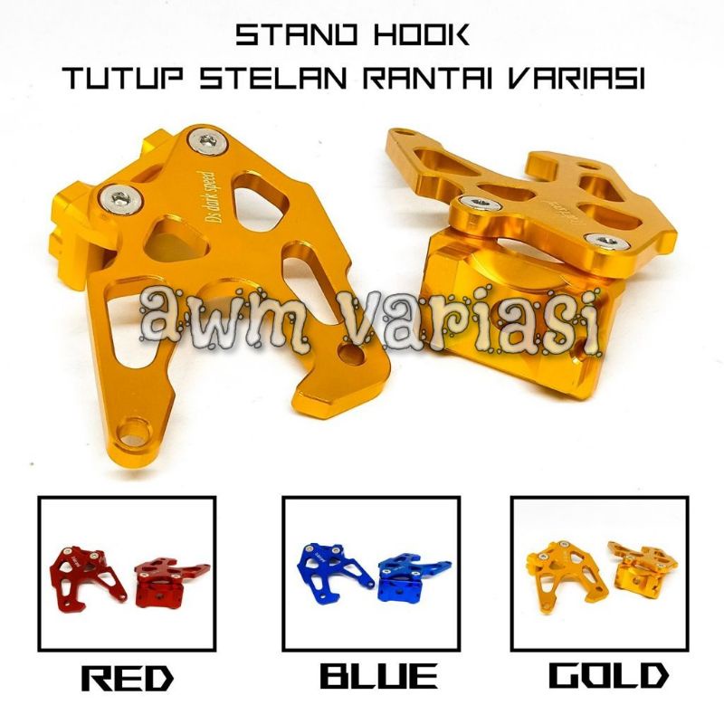 stelan rantai variasi stanhouk stand hook standhook stanhook satria Fu 150 sonic Vixion Cb/cbr dll