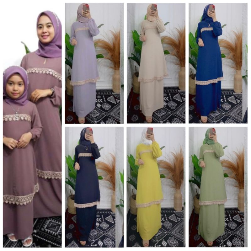 Gamis Malaysia Renda Bawah