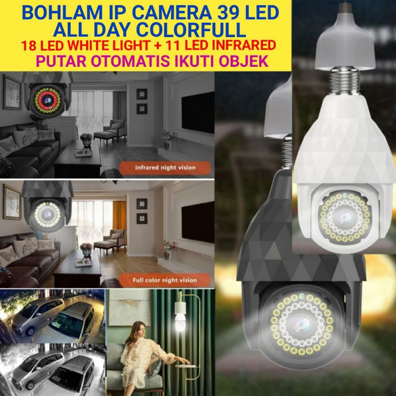 V380 PRO NEW BOHLAM IP CAMERA 39 LED WHITE LIGHT DAN INFRARED 2MP FULL HD 1080P CCTV WIFI SPY CAM ALL DAY COLORFULL