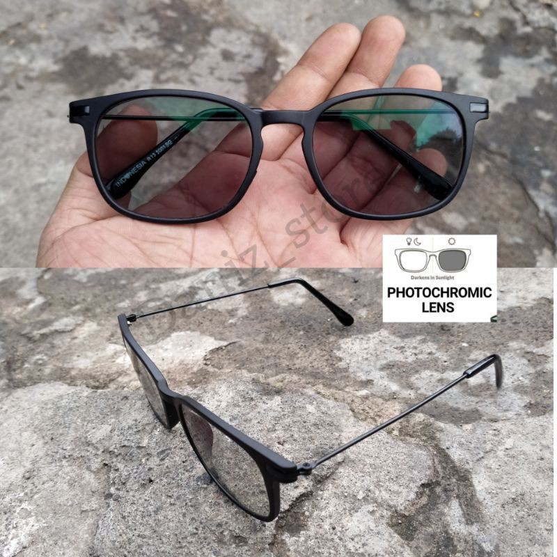 paket kacamata photocromic normal minus silinder