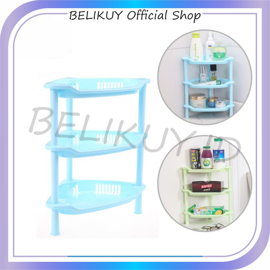 BeliKuy Rak Perlengkapan Kamar Mandi Dapur Segitiga 3  BeliKuy Rak Perlengkapan Kamar Mandi Dapur Segitiga 3