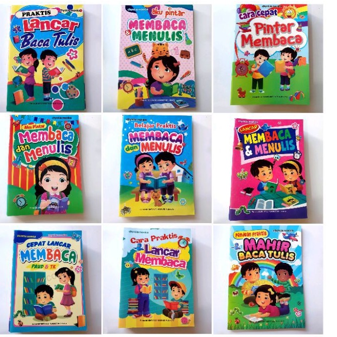 Buku Tk/Paud Paket Belajar Membaca ( Paket 9 Buku)