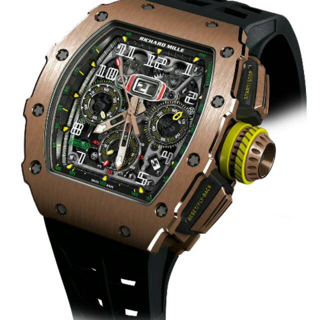 JAM TANGAN PRIA RM 11-03 CRONO AKTIF AUTOMATIC JAPAN SUPER PREMIUM