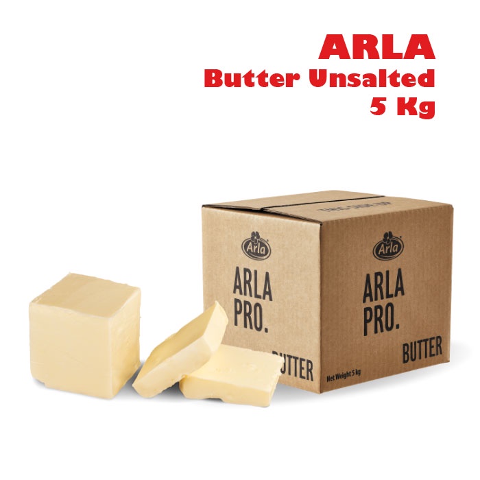 ARLA Butter Unsalted mentega tawar 5 Kg