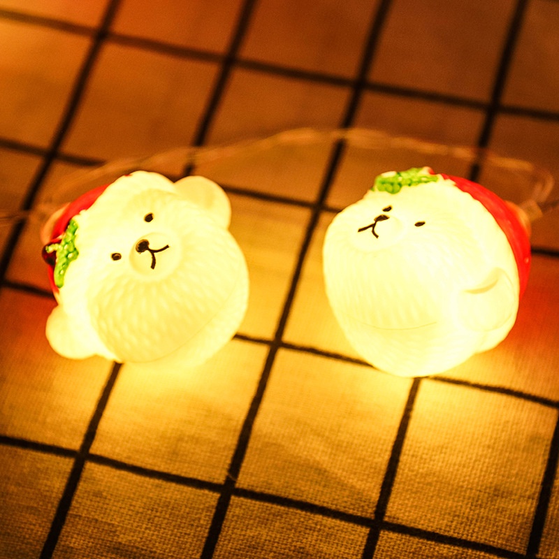 Lampu string LED 1.5 / 3M Warna Warm white Untuk Dekorasi Natal/Hot Sale