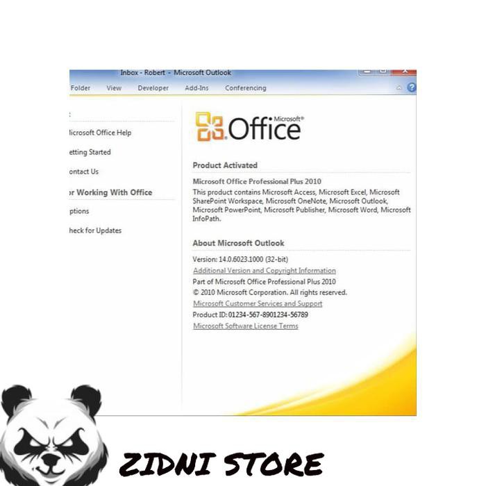 SOFTWARE APLIKASI SWA739 OFFICE PROFESSIONAL PLUS 2010 ORIGINAL