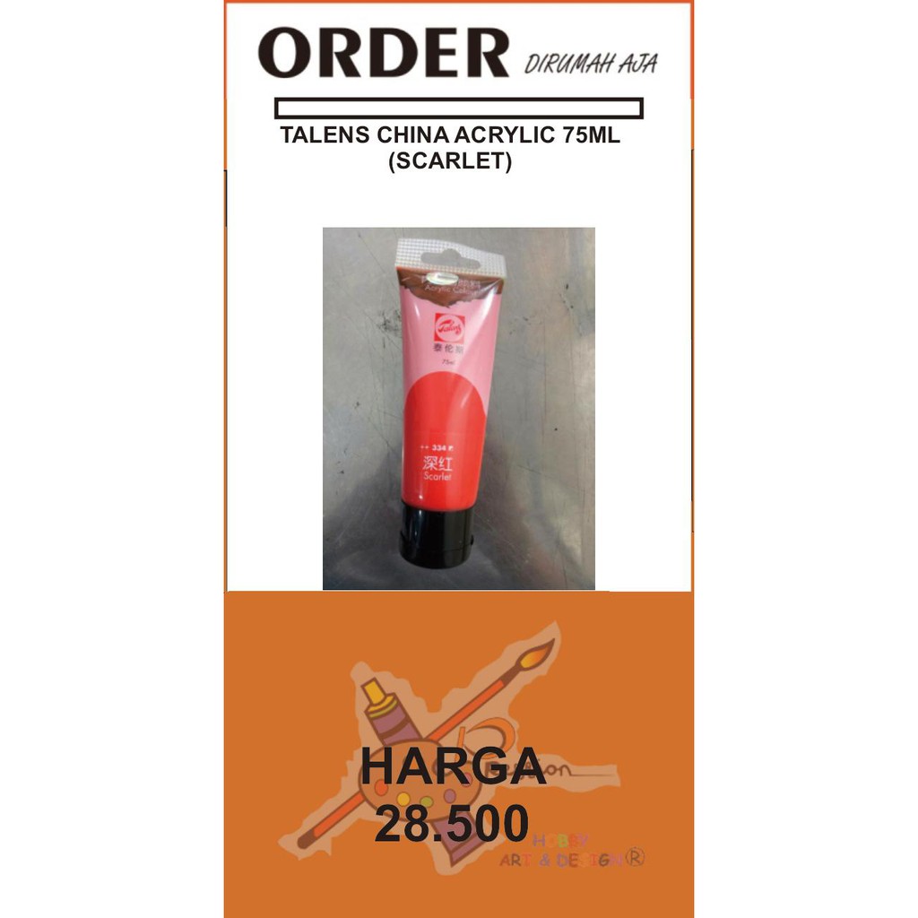 

TALENS CHINA ACRYLIC 75 ML (SCARLET)